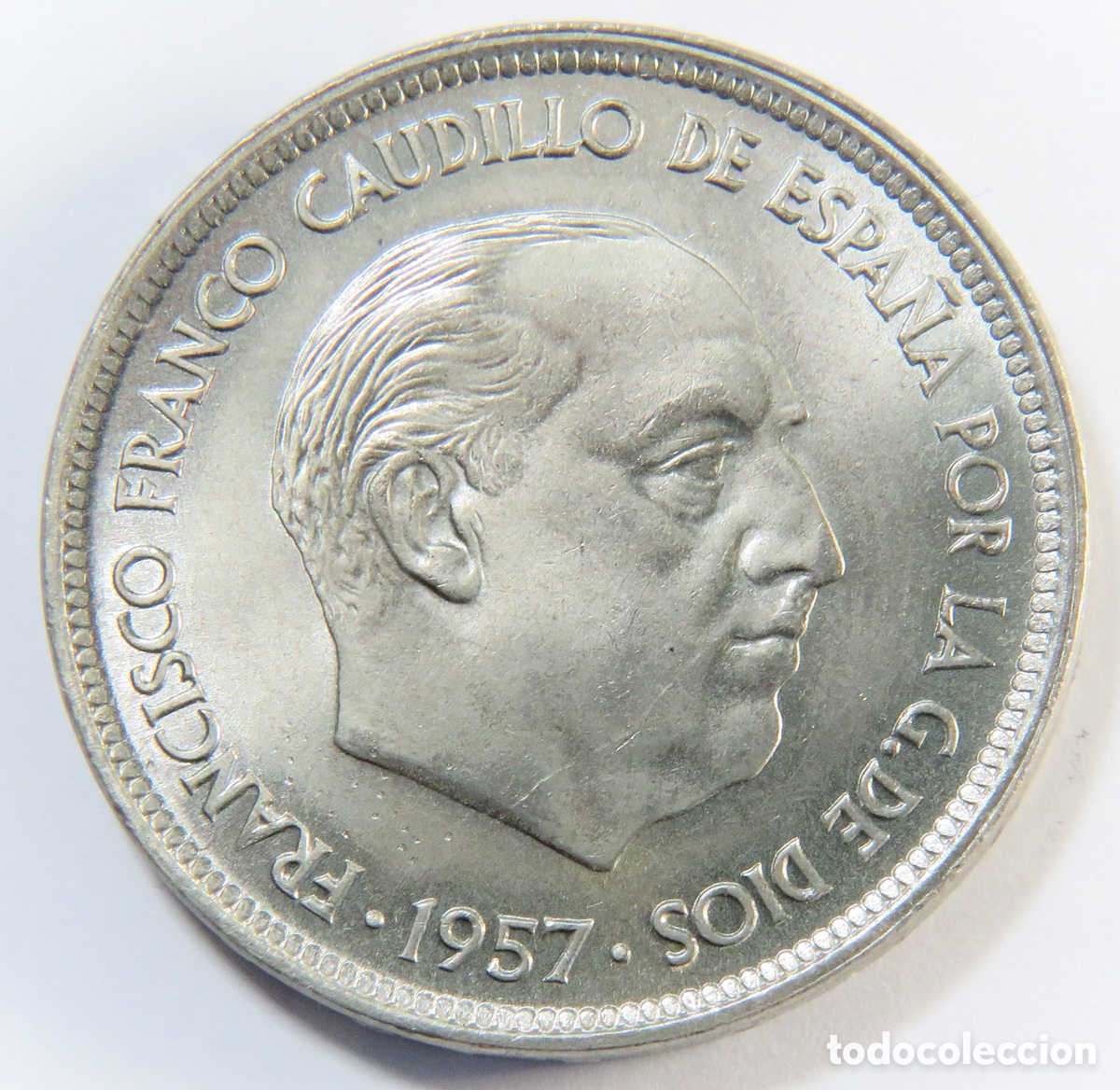 Franco Coins: &iexcl;&iexcl; PRECIOSA 50 Pesetas *58 !! Sin Circular Brillos Brutales