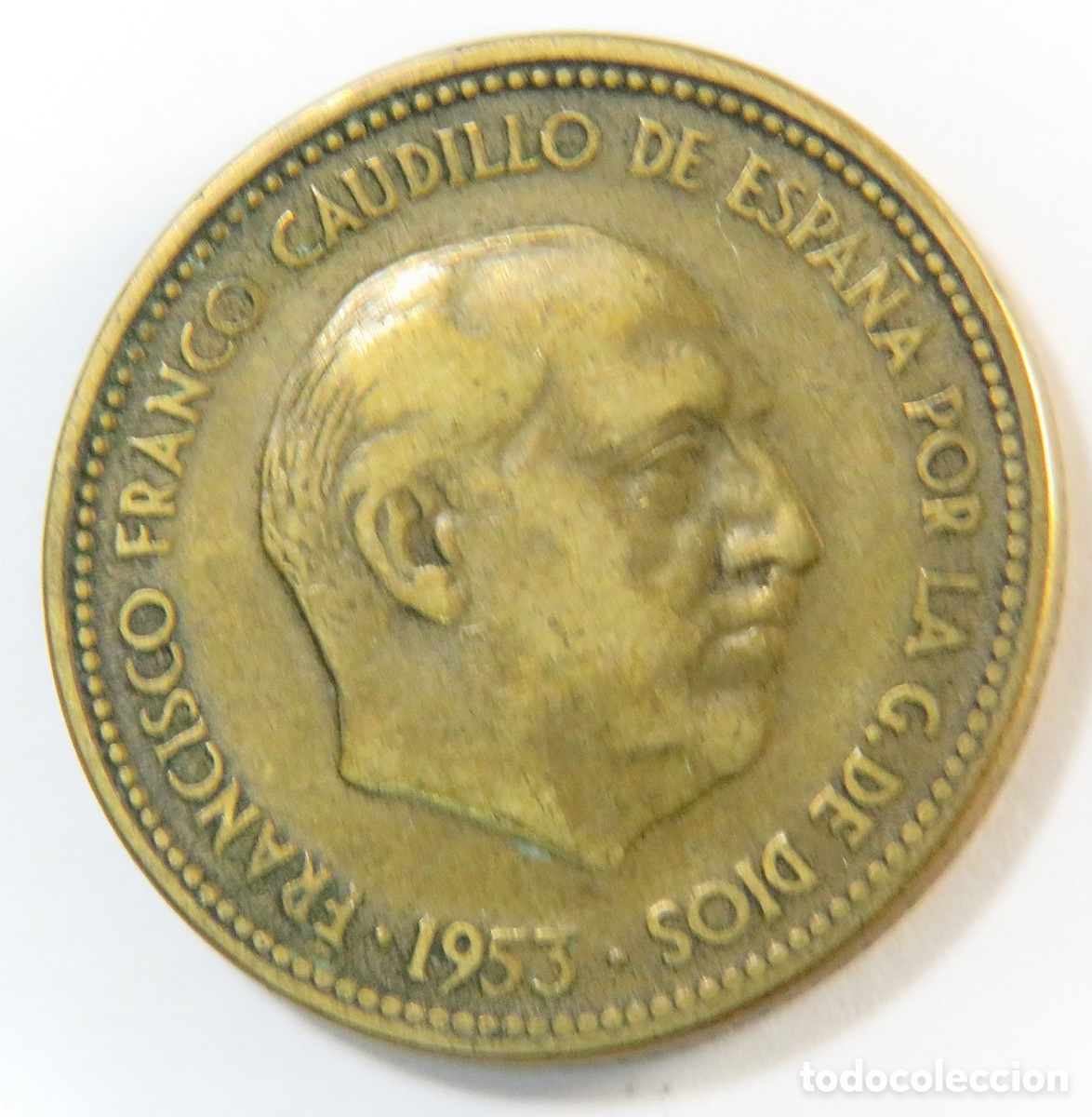 Franco Coins: Moneda de 2,50 Pesetas 1953 *54 Franco Moneda Espa&ntilde;ola Colecci&oacute;n