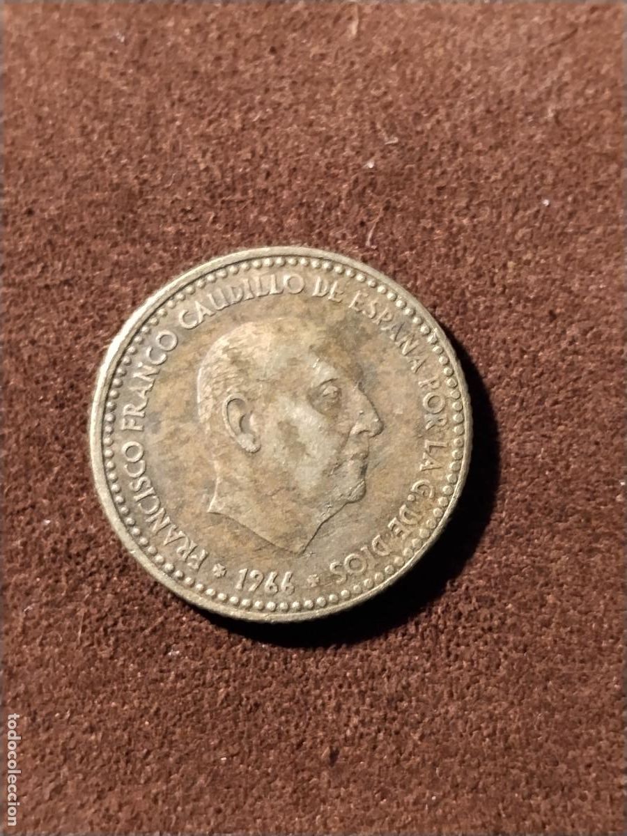 Monedas Franco: 1 Peseta 1963 estrella 68 &ndash; Franco &ndash; MBC+ &ndash; Original