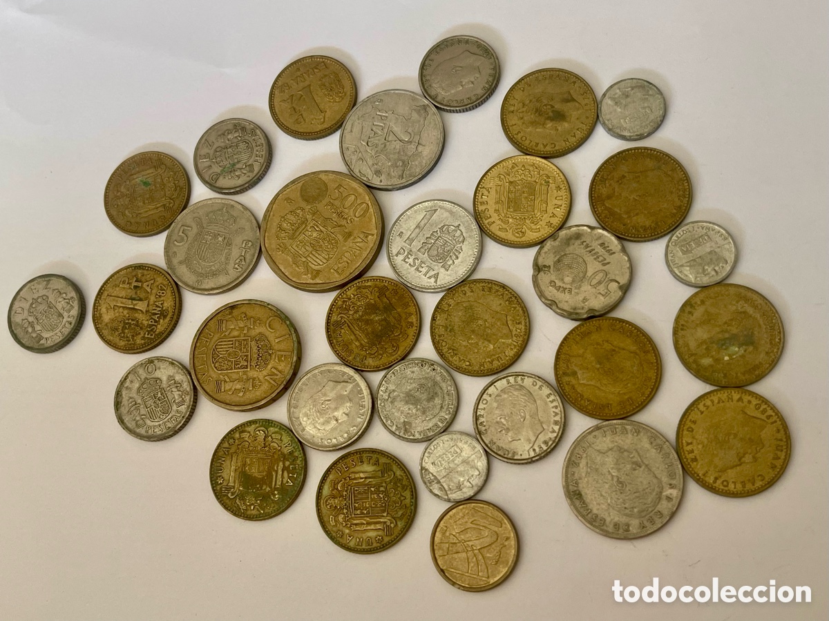 Monedas Franco: Lote de monedas espa&ntilde;olas variadas