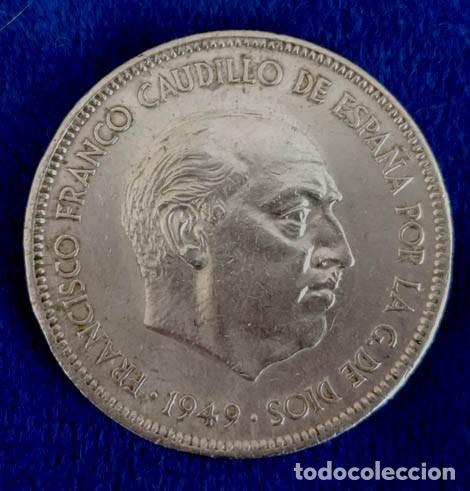 Monedas Franco: Estado Espa&ntilde;ol / 5 Pesetas 1949 (* 19-50)