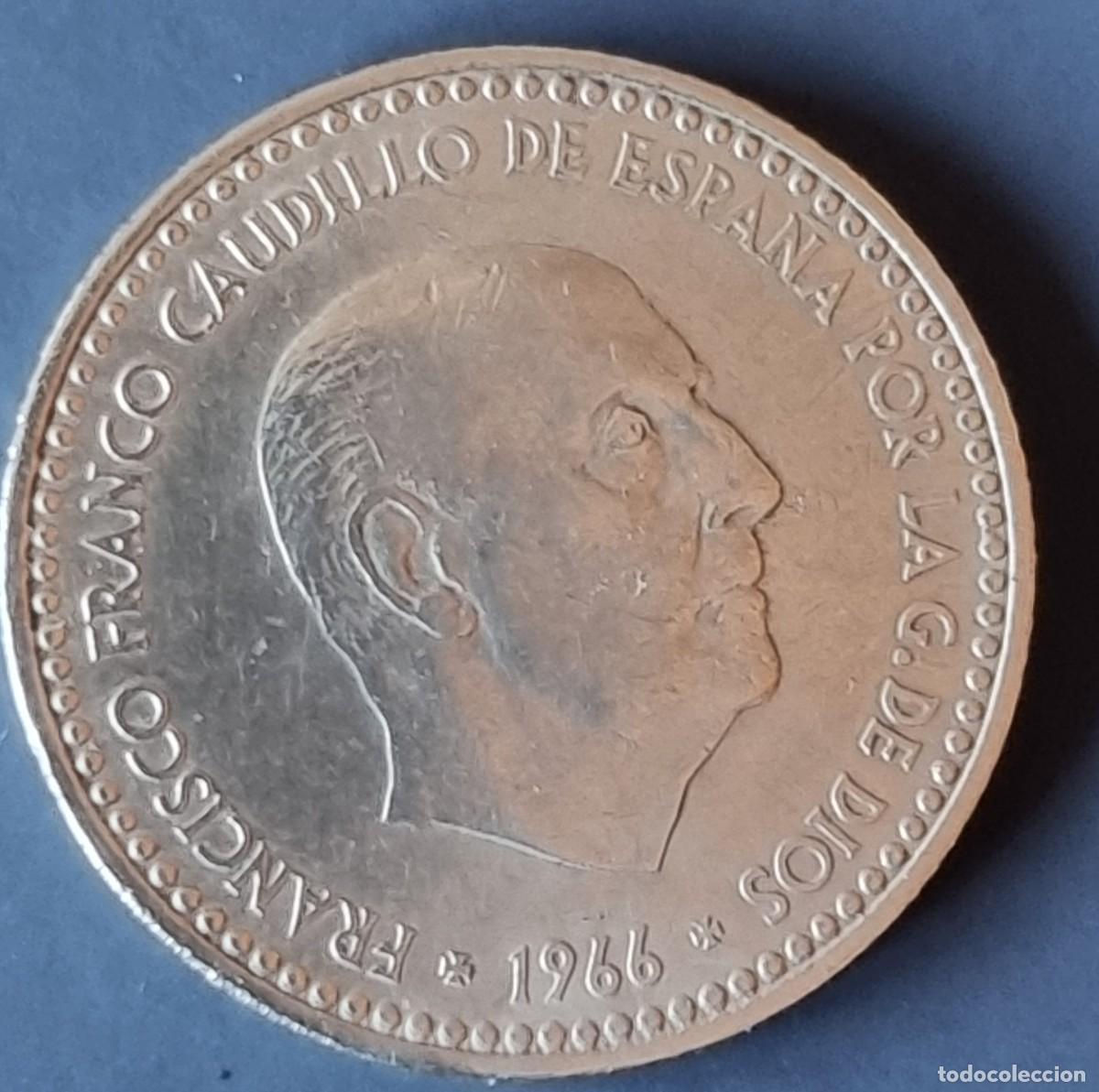 Monete Franco: MONEDA DE 1 PESETA - ESPA&Ntilde;A 1966 *74