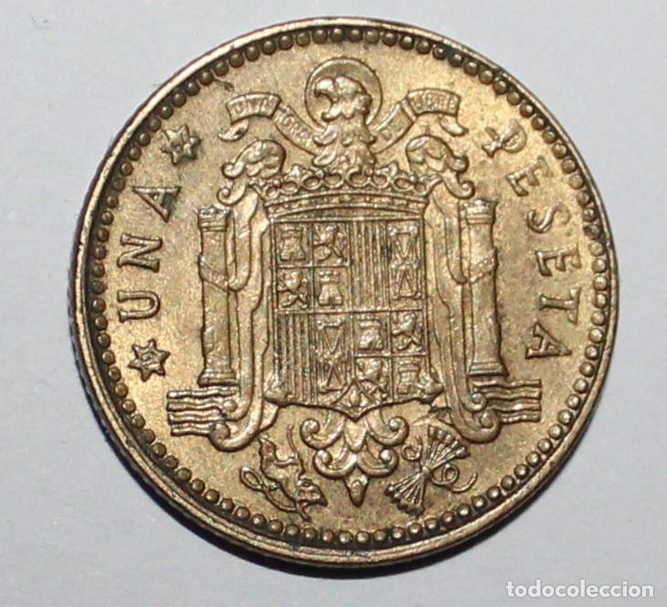 Moedas Franco: MONEDA DE 1 PESETA FRANCO 1963 ESTRELLA 64 (FOTO)