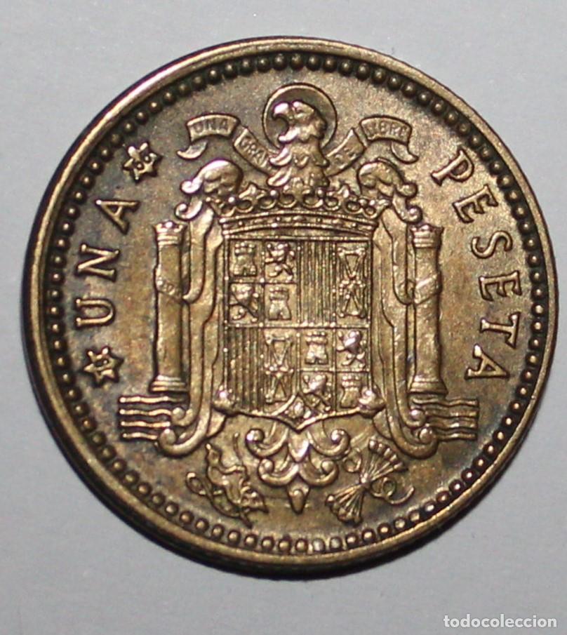 Franco Coins: MONEDA DE 1 PESETA FRANCO 1963 ESTRELLA 66 (FOTO)