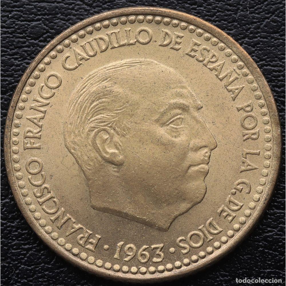 Monedas Franco: ESTADO ESPA&Ntilde;OL. 1 PESETA 1963*63 NN-COIN MS 65. FLOR DE CU&Ntilde;O. FDC. SIN CIRCULAR. SC.