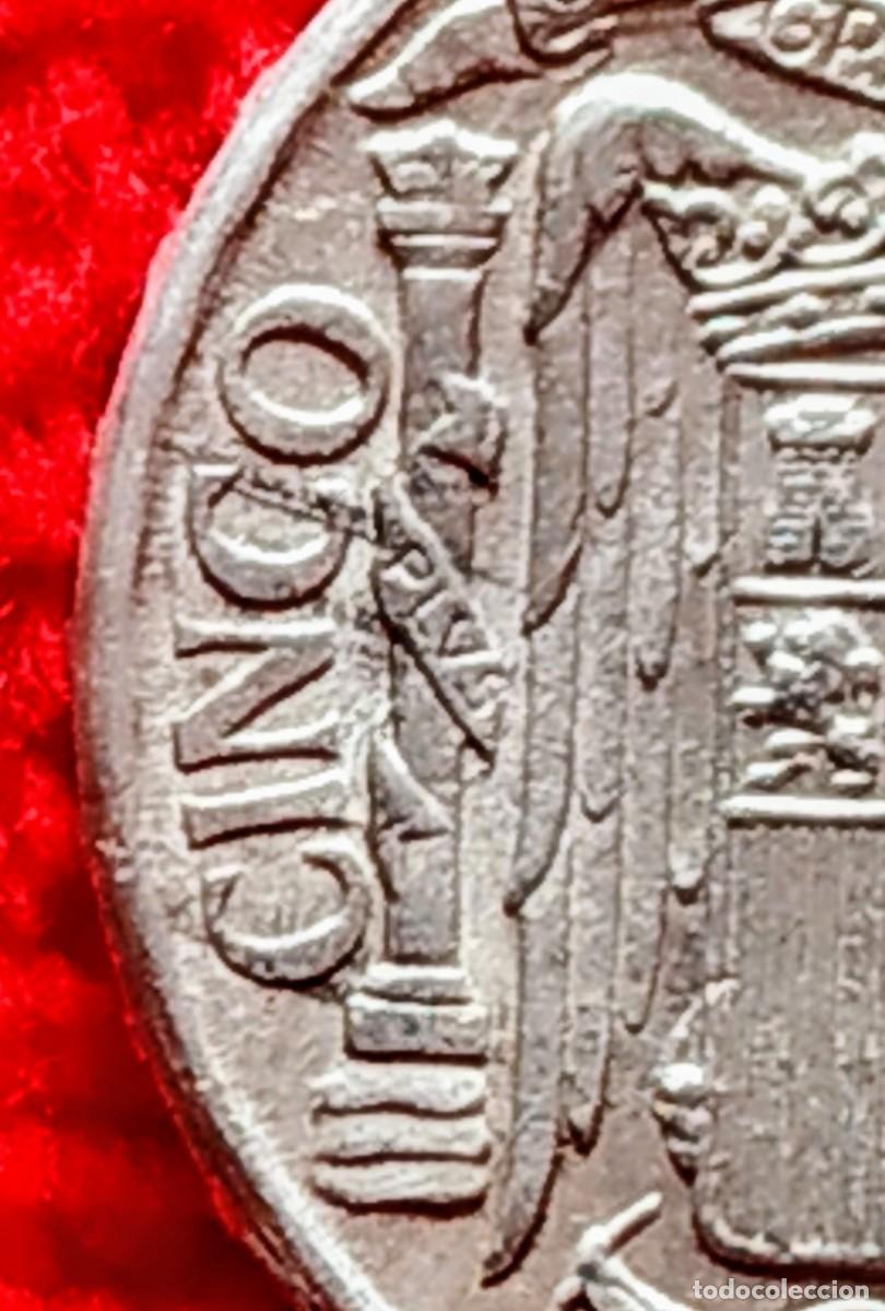 Monedas Franco: Espa&ntilde;a. 5 C&eacute;ntimos 1941 - Foto 3