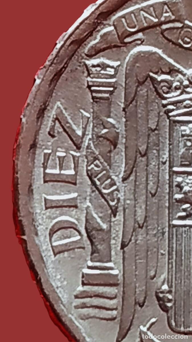 Monedas Franco: Espa&ntilde;a. 10 C&eacute;ntimos 1945. Sin Circular. - Foto 3