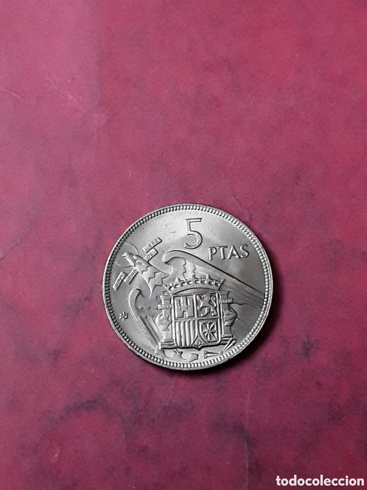 Monedas Franco: 5 PESETAS 1957 *62 (1962). SIN CIRCULAR.FRANCISCO FRANCO. ESTADO ESPA&Ntilde;OL.