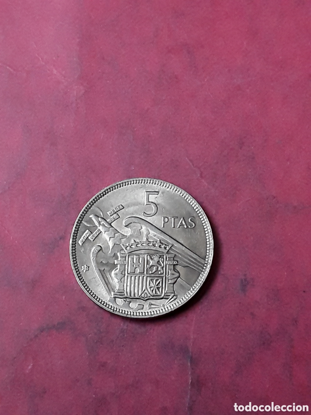 Monedas Franco: 5 PESETAS 1957 *61 (1961). SIN CIRCULAR.FRANCISCO FRANCO. ESTADO ESPA&Ntilde;OL.