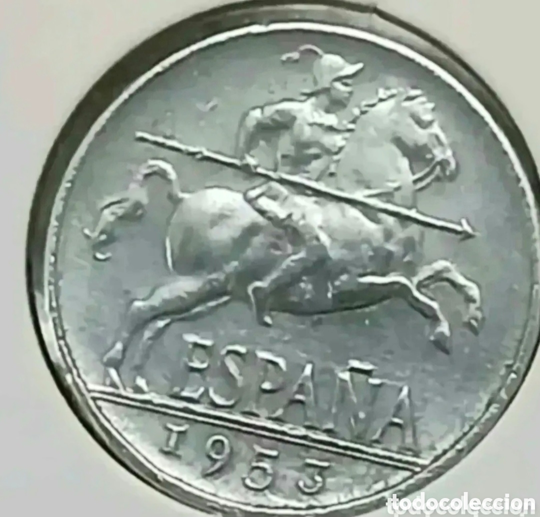 Monete Franco: BONITA MONEDA DE 5 CTMS 1953 LA DEL CABALLITO O PERRA CHICA S/C