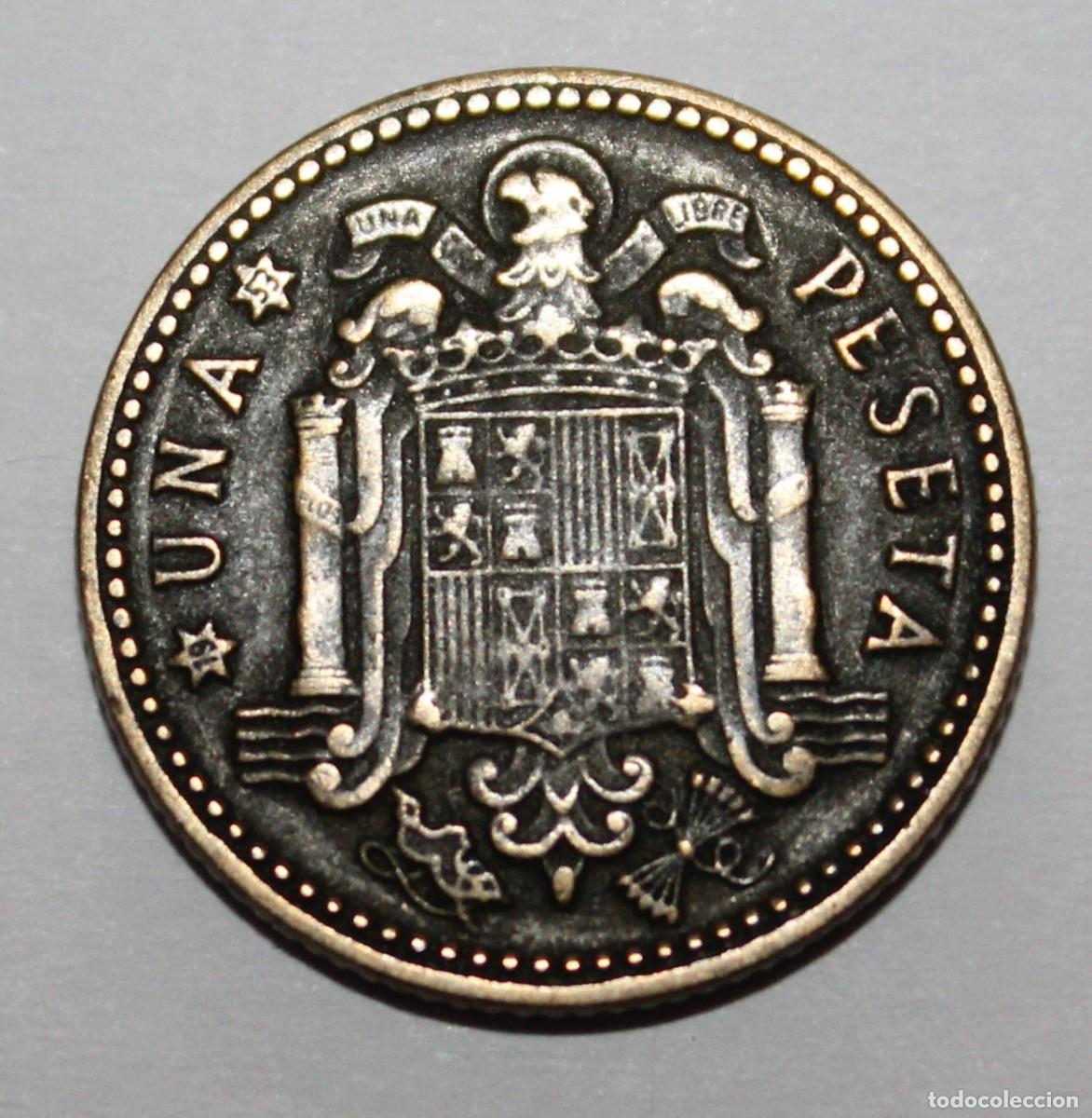 Monete Franco: MONEDA DE 1 PESETA FRANCO 1947 ESTRELLA 53 (FOTO)