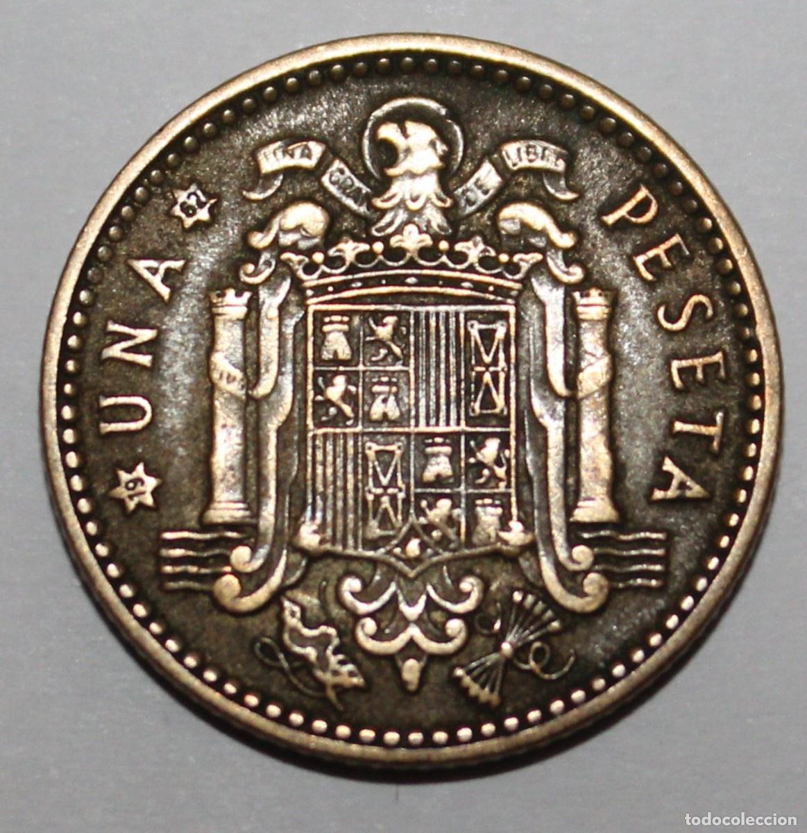 Monedas Franco: MONEDA DE 1 PESETA FRANCO 1953 ESTRELLA 62 (FOTO)