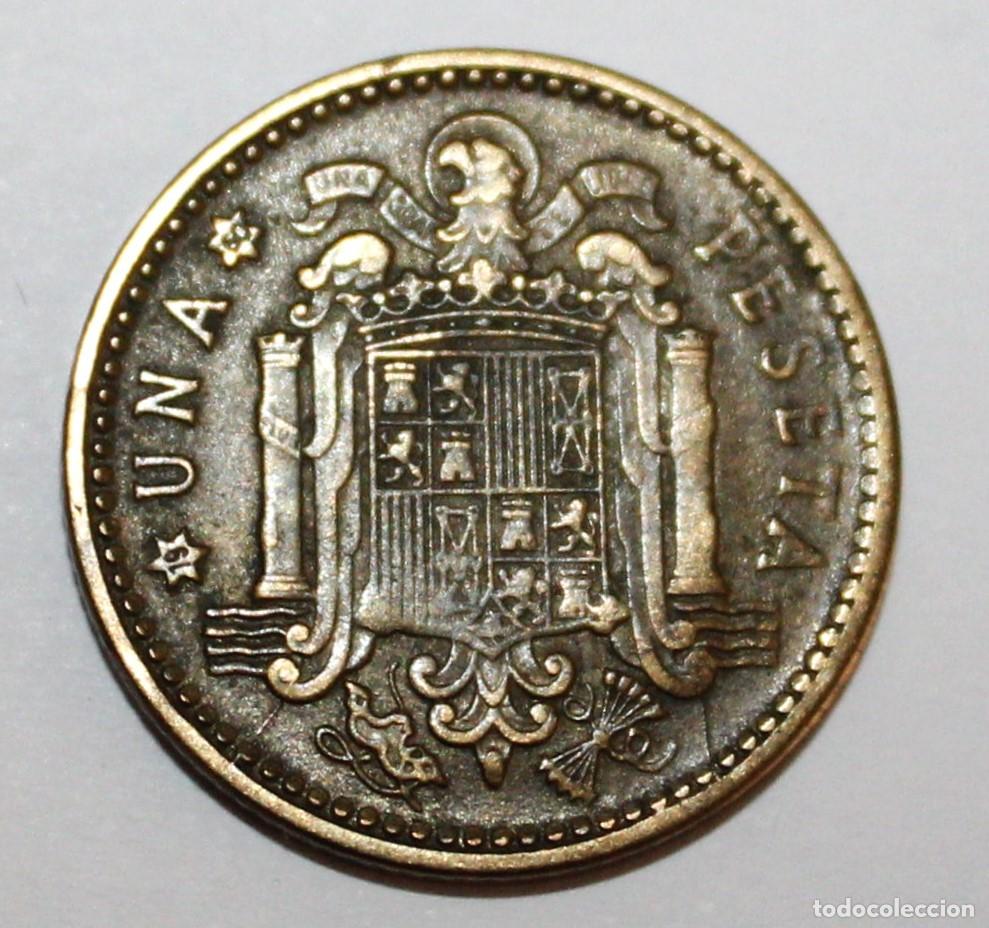 M&uuml;nzen unter Franco: MONEDA DE 1 PESETA FRANCO 1953 ESTRELLA 60 (FOTO)