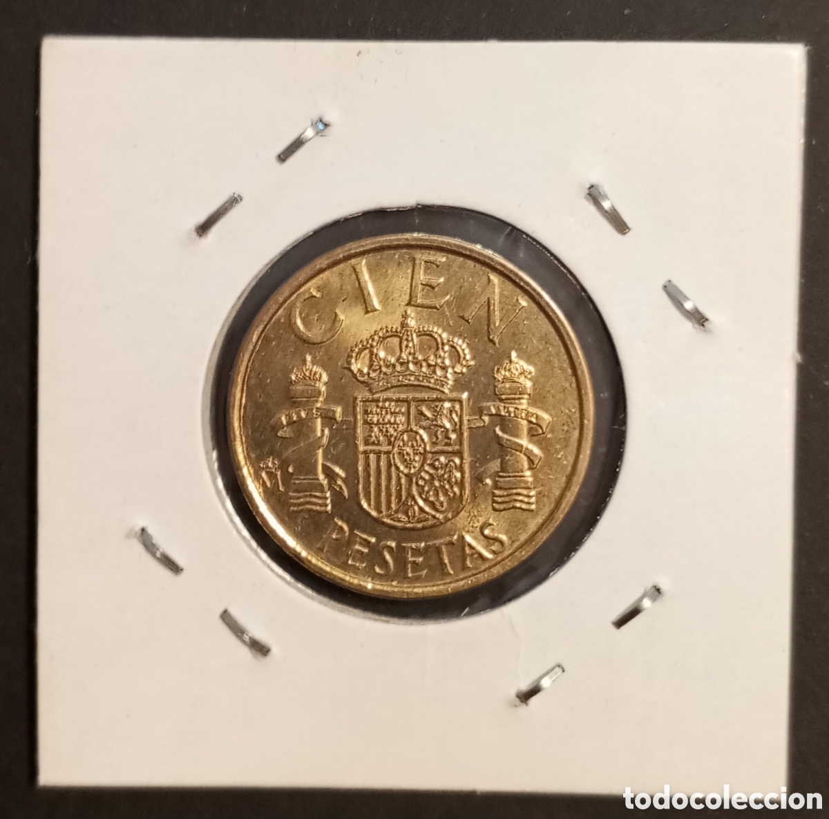 Monedas Franco: Moneda 100 pts Espa&ntilde;a 1986 - Foto 2