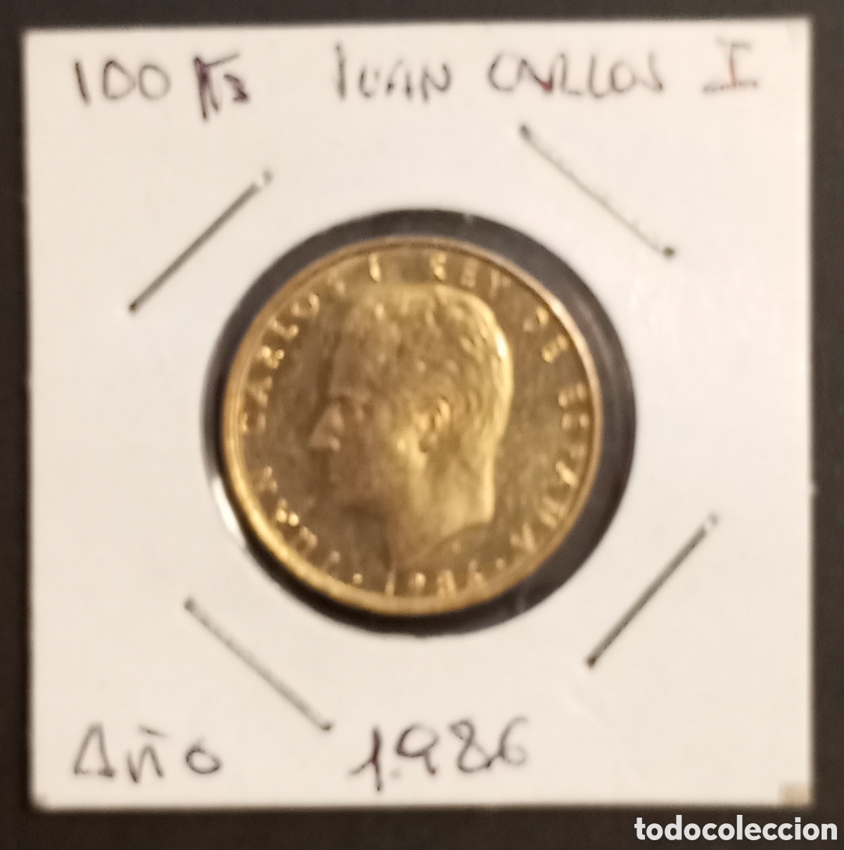 Monedas Franco: Moneda 100 pts Espa&ntilde;a 1986 - Foto 1