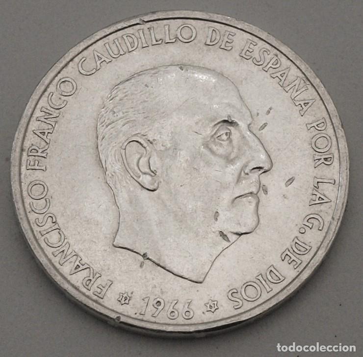 Franco Coins: MONEDA PLATA FRANCO 100 PESETAS 1966. ESTRELLA 67. VER FOTOS Y DESCRIPCION