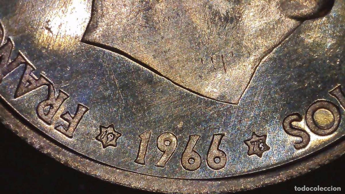 Franco Coins: Espa&ntilde;a &ndash; 50 C&eacute;ntimos 1966 (19&ndash;73) &ndash; Variante 3 sobre 2 &ndash; Espigas aplastadas &ndash; S/C* Lote 2183
