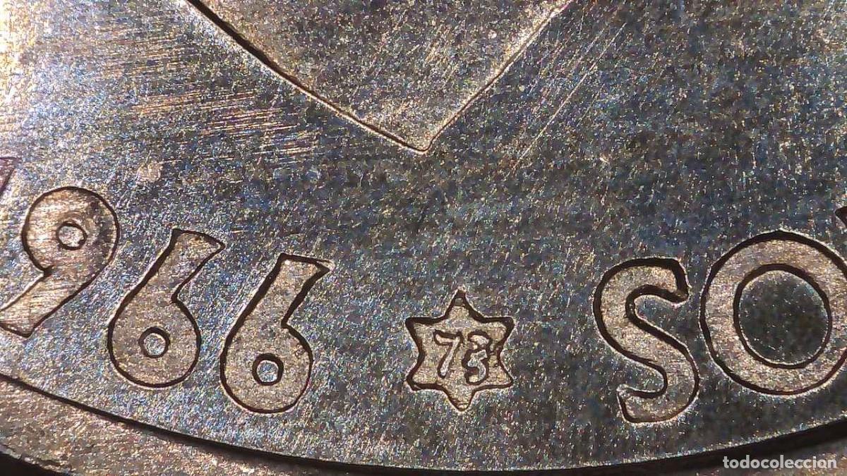 Monete Franco: Espa&ntilde;a &ndash; 50 C&eacute;ntimos 1966 (19&ndash;73) &ndash; Variante 3 sobre 2 &ndash; Espigas aplastadas &ndash; S/C* Lote 2185