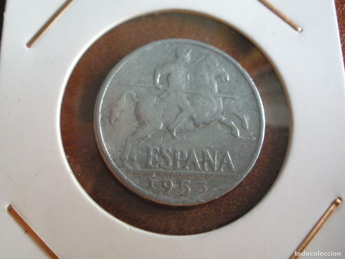 Monedas Franco: Moneda 10 c&eacute;ntimos Espa&ntilde;a 1953 - Lancero a caballo - Estado Espa&ntilde;ol