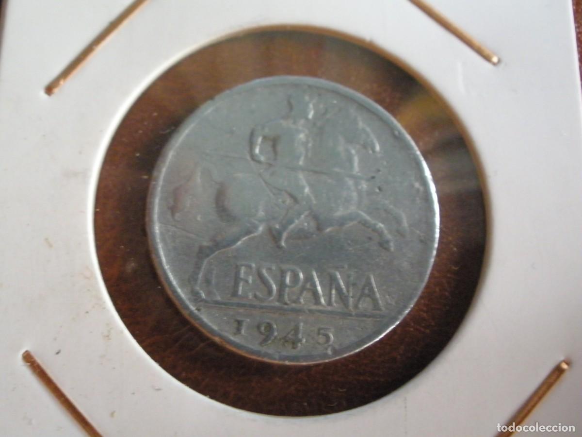 Monedas Franco: Moneda 10 c&eacute;ntimos Espa&ntilde;a 1945 - Lancero a caballo - Estado Espa&ntilde;ol
