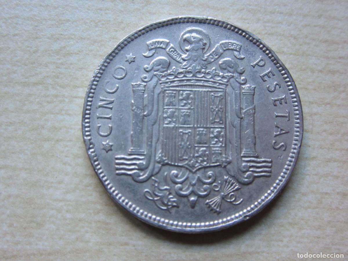 Monedas Franco: 5 Pesetas de Franco 1949 Estella 50 di&aacute;metro 3,2 cm
