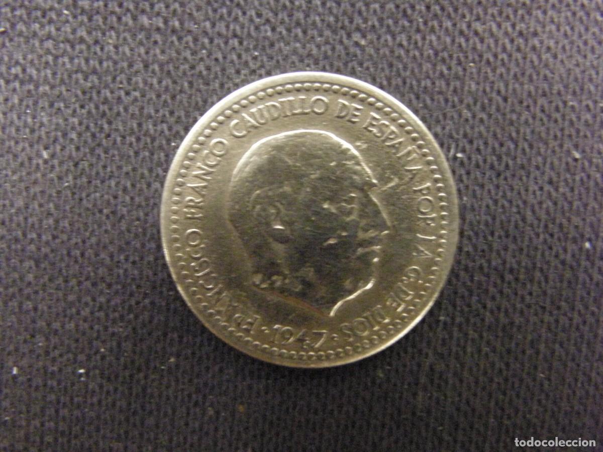 Monedas Franco: Espa&ntilde;a &ndash; 1 Peseta 1947*51, Franco, Bronce
