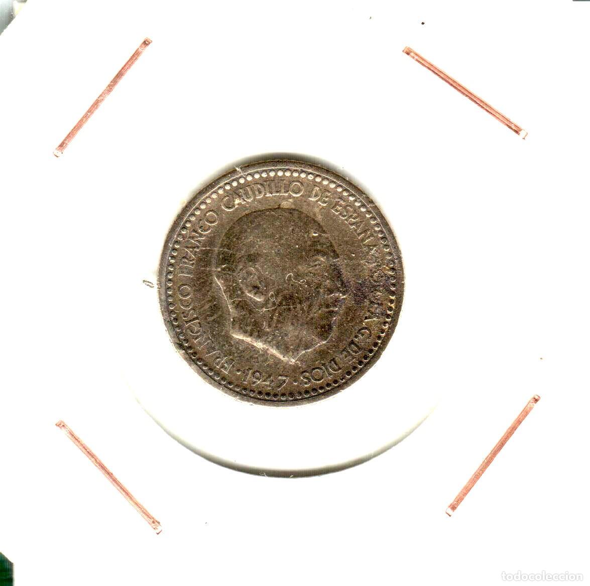 Monedas Franco: Espa&ntilde;a &ndash; 1 Peseta 1947*52, Franco, Bronce