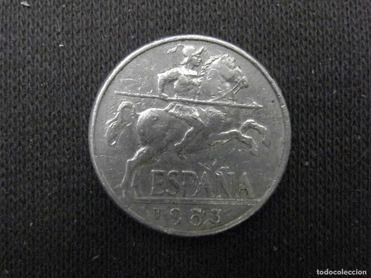Monedas Franco: Espa&ntilde;a &ndash; 10 C&eacute;ntimos 1953, Franco, Aluminio