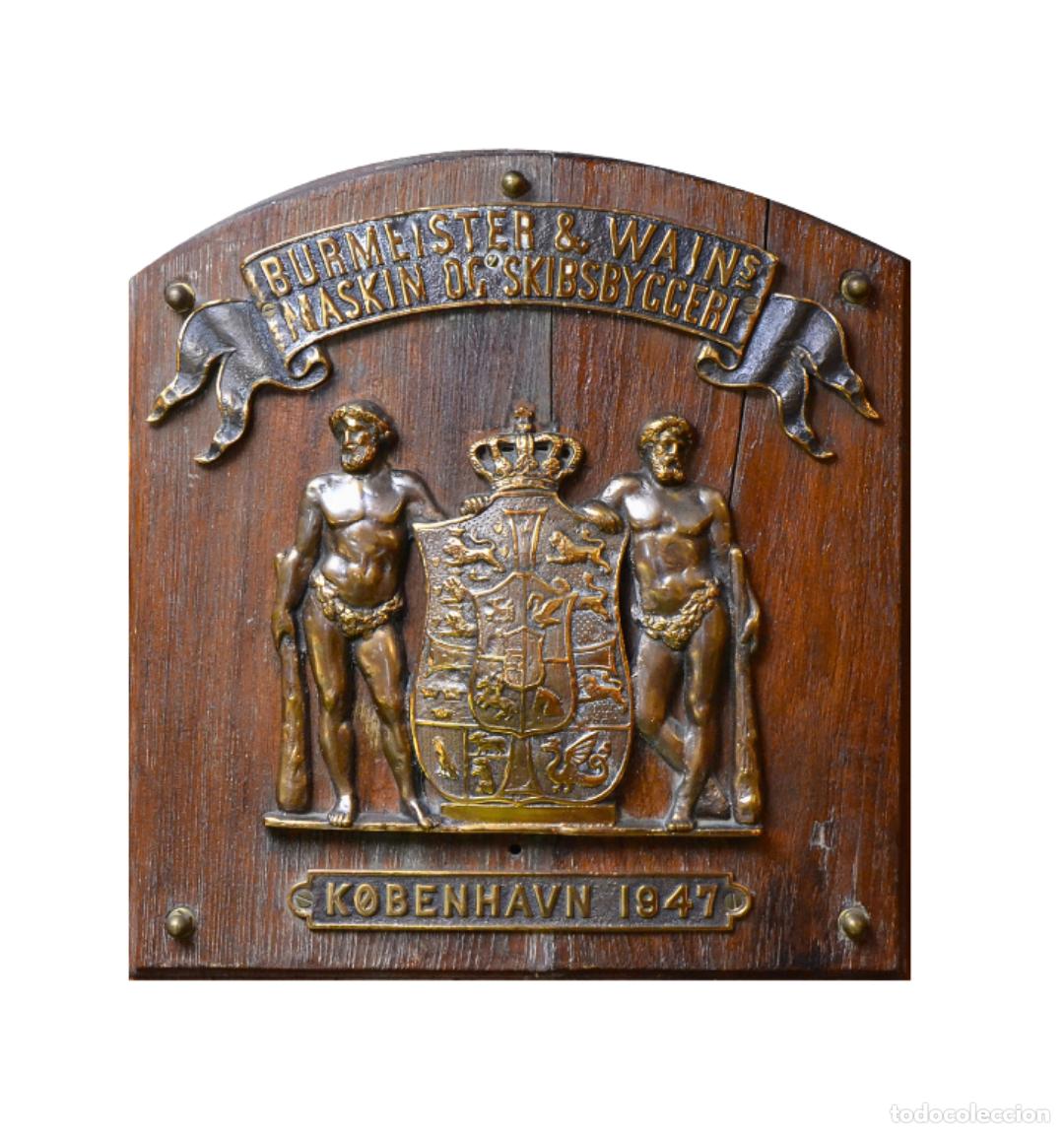 Monedas Franco: Placa Burmeister & Wain Copenhague 1947