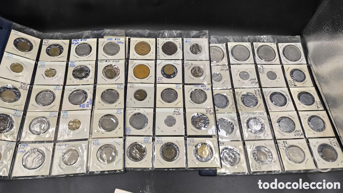 Monedas Franco: colecci&oacute;n monedas Espa&ntilde;a y Estado Espa&ntilde;ol. Franco, Juan Carlos I, estrellas visibles y piezas antigu