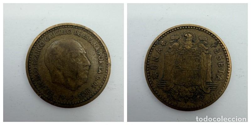 Monedas Franco: MONEDA. ESPA&Ntilde;A. FRANCISCO FRANCO. 1 PESETA. 1947. ESTRELLAS LEGIBLES *19-52*. VER