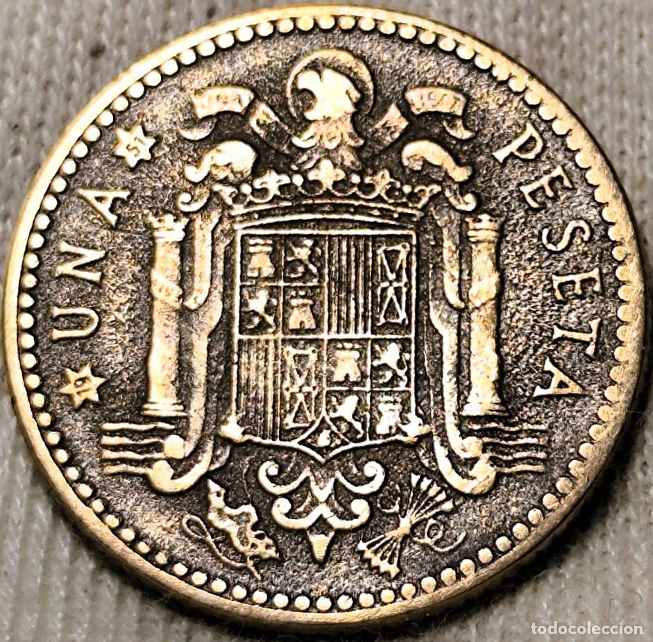 Franco Coins: Moneda de 1 Peseta. Estado Espa&ntilde;ol (Franco). A&ntilde;o: 1947. Estrellas: 19‑51. Ceca: Madrid. Lote 2214