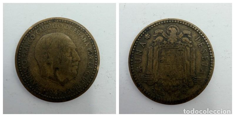 Monedas Franco: MONEDA. ESPA&Ntilde;A. FRANCISCO FRANCO. 1 PESETA. 1947. ESTRELLAS LEGIBLES *19-52*. VER