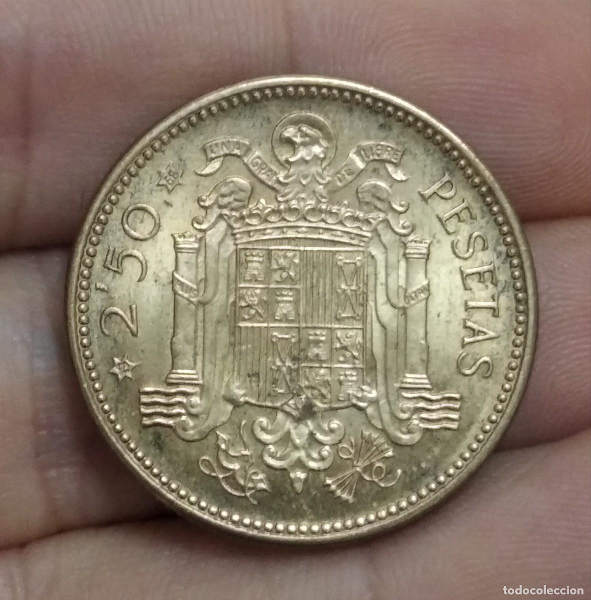 Monedas Franco: MONEDA 2,5 PESETAS 1953 estrella 68 SC