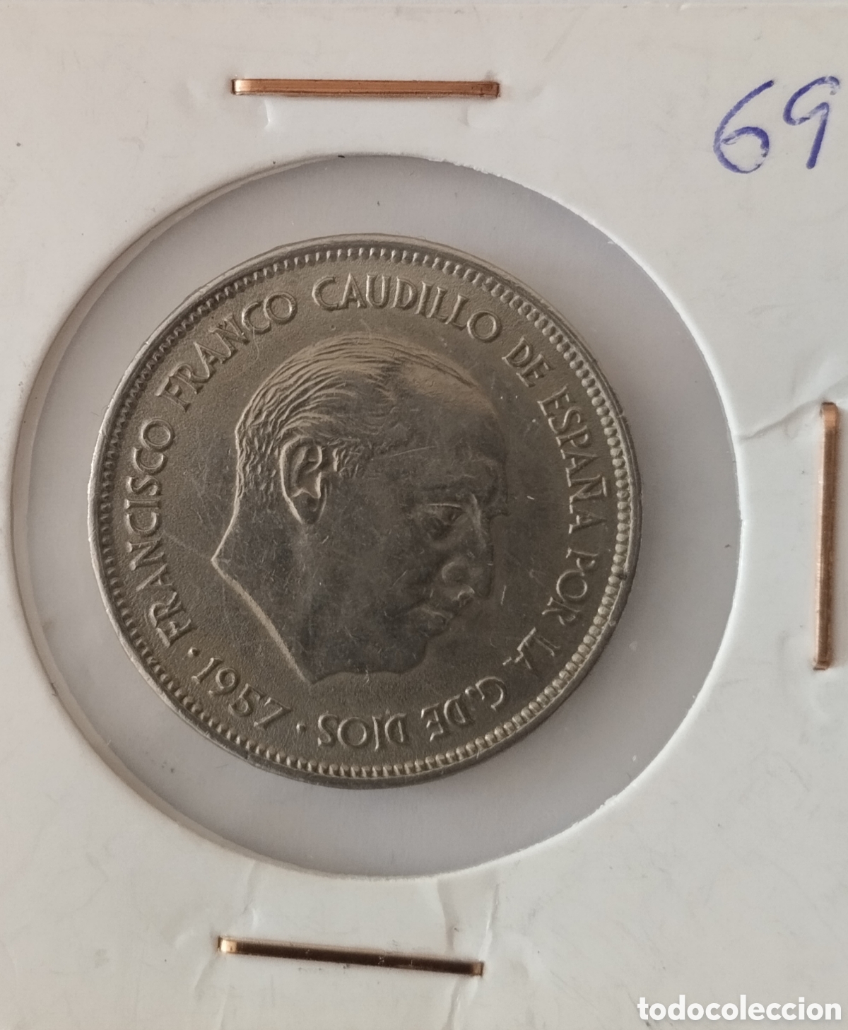 Monedas Franco: MONEDA DE 25 PESETAS FRANCO 1957 ESTRELLA 69 ESTUPENDA