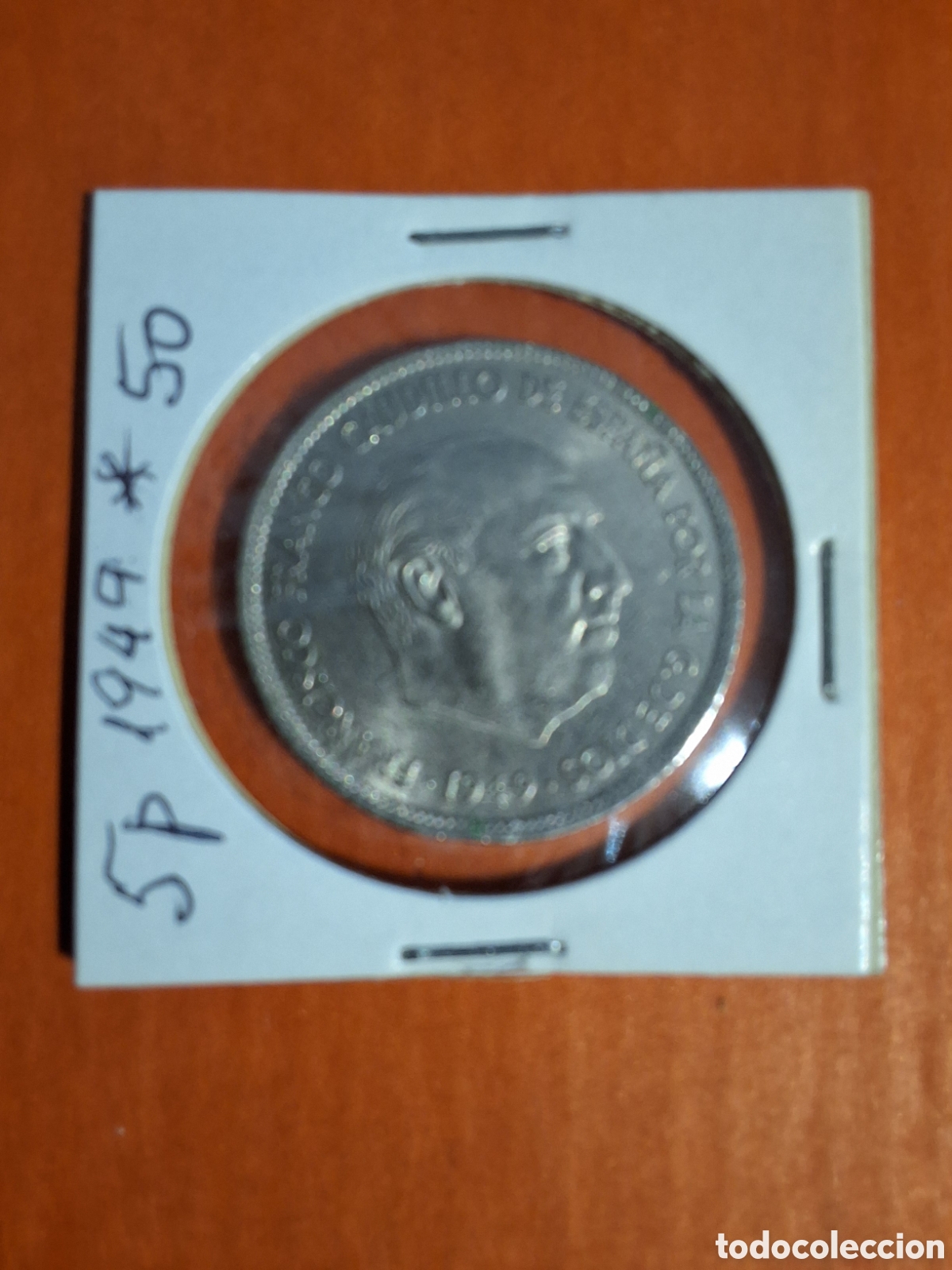 Monnaies Franco: MONEDA 5 PTAS FRANCO A&Ntilde;O 1949 ESTRELLAS 19*50 S/C