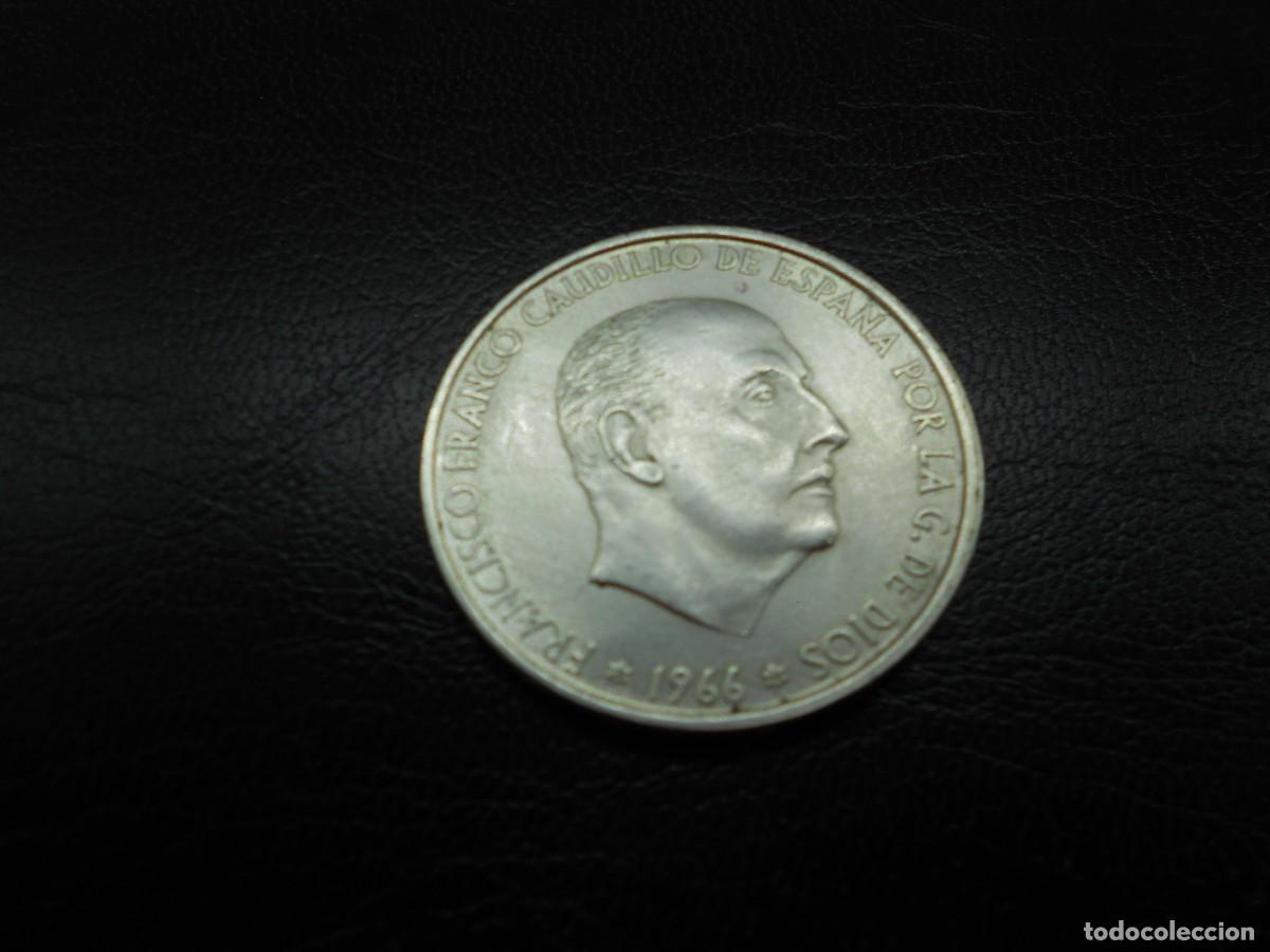 Monedas Franco: moneda de 100 pesetas de plata 19 gramos estrella 66