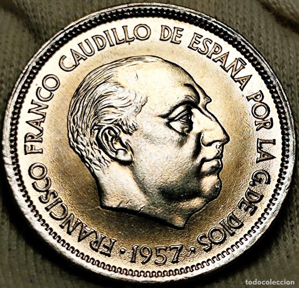 Monete Franco: Espa&ntilde;a &ndash; 25 Pesetas 1957*(69) Estado: Sin Circular &bull; Brillo Original Lote 2249
