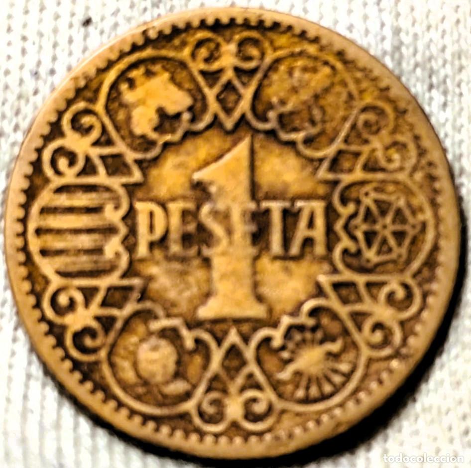 Monedas Franco: Espa&ntilde;a 1 Peseta 1944 mbc Lote 2256