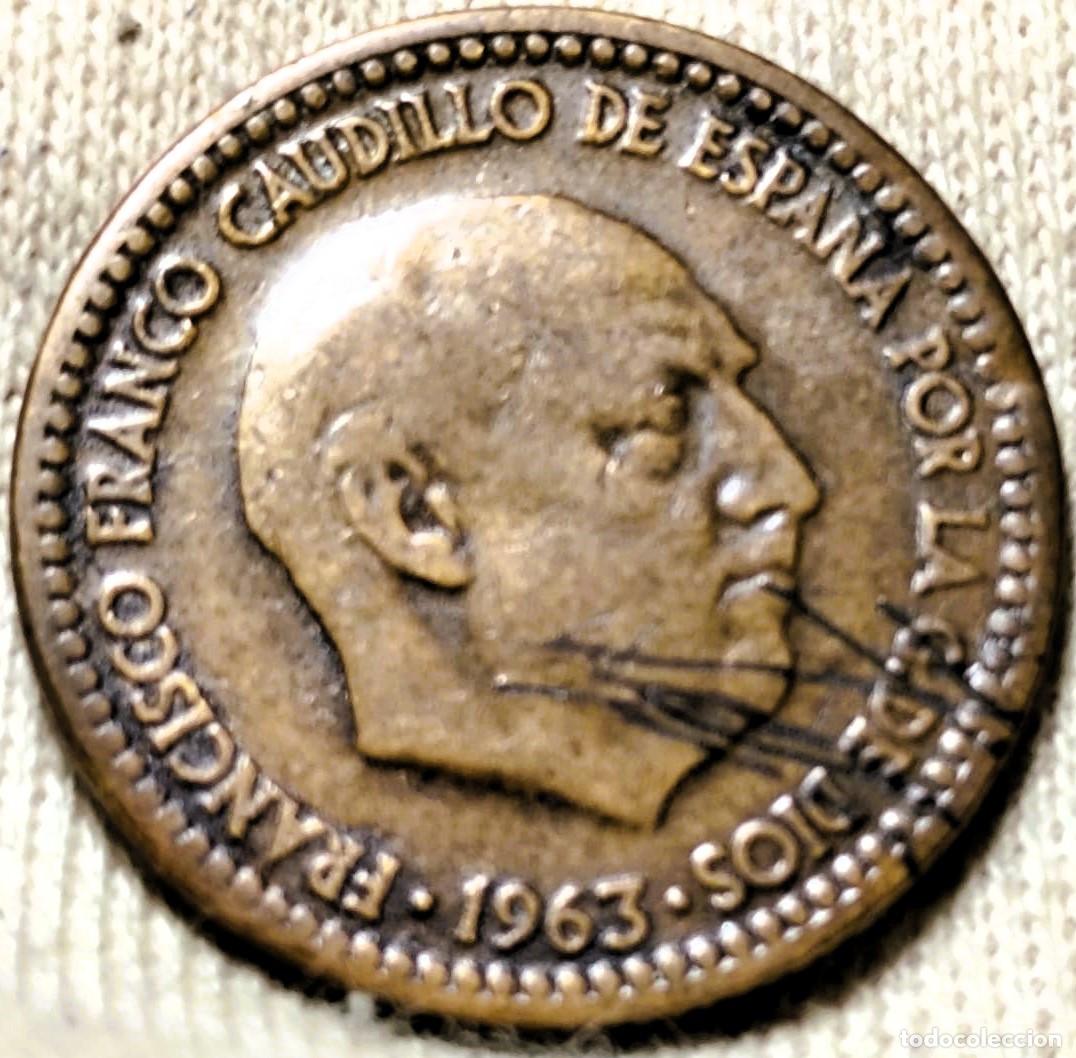 Monedas Franco: Espa&ntilde;a 1 Peseta 1963*(19-63) mbc Lote 2259