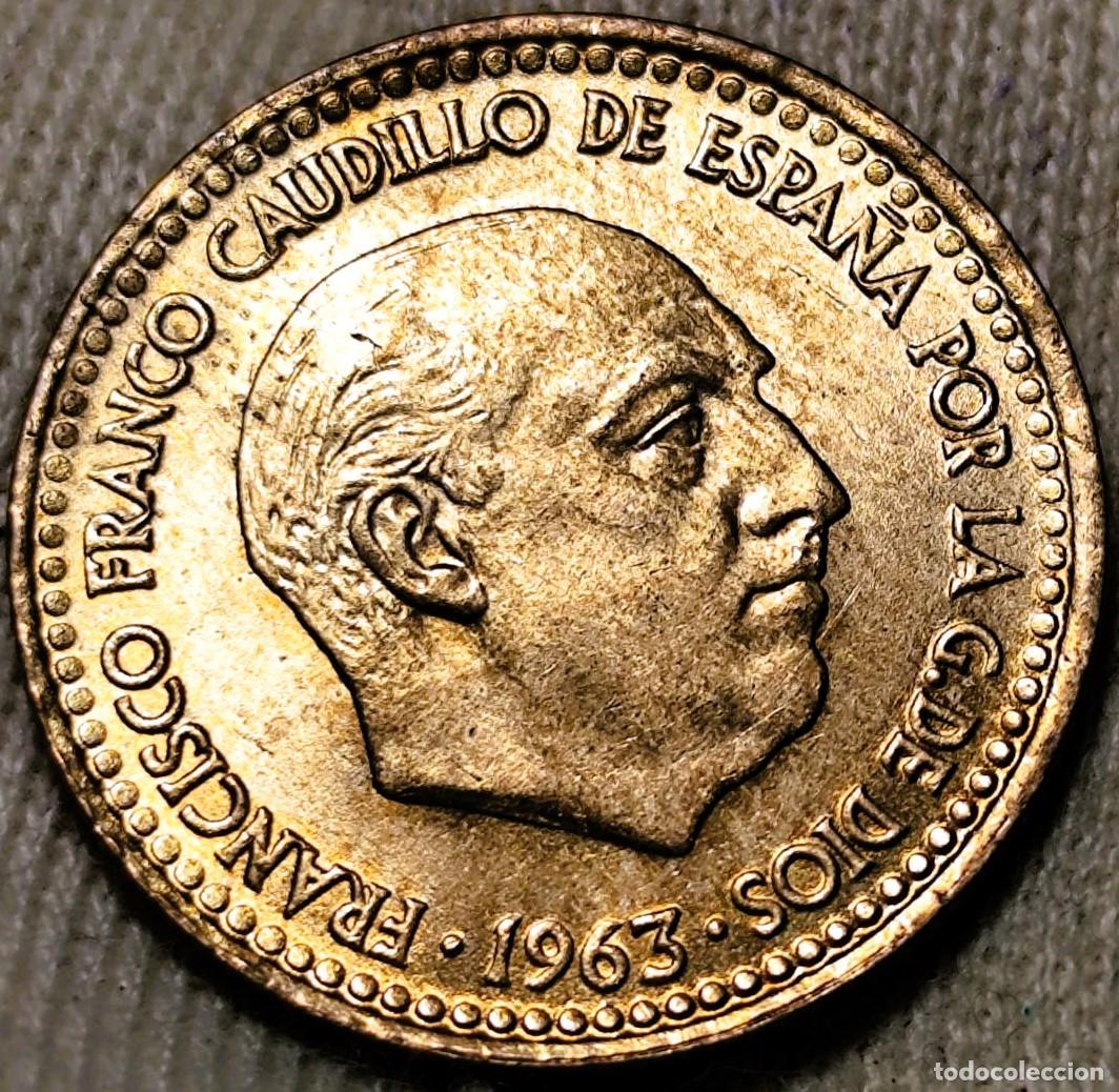 Monedas Franco: Espa&ntilde;a 1 Peseta 1963*(19-65) Sin Circular Lote 2265