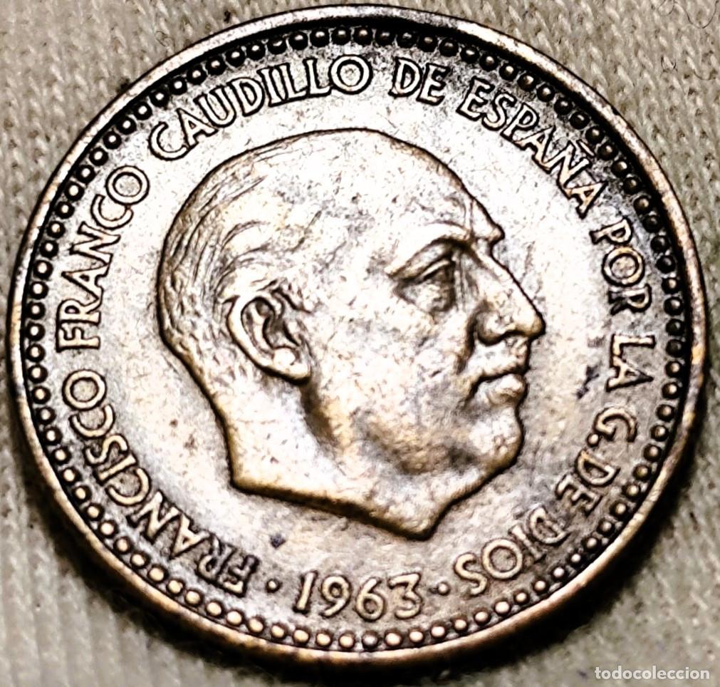 Monedas Franco: Espa&ntilde;a 1 Peseta 1963*(19-66) mbc Lote 2263
