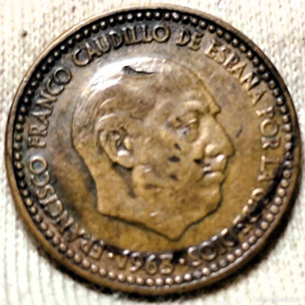 Monedas Franco: Espa&ntilde;a 1 Peseta 1963*(19-66) mbc Lote 2264
