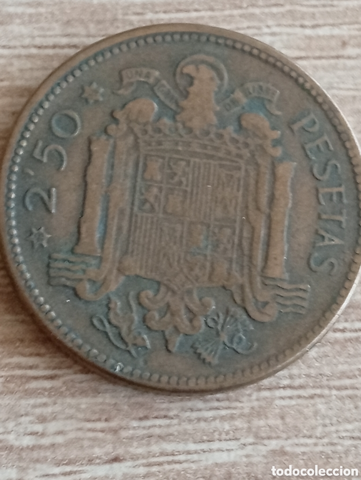 Monedas Franco: Moneda 2,5 pesetas 1953 - Foto 2