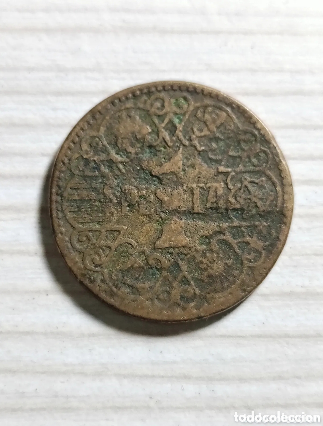 Monedas Franco: Moneda de 1 pst del a&ntilde;o 1944 de la &eacute;poca de Franco