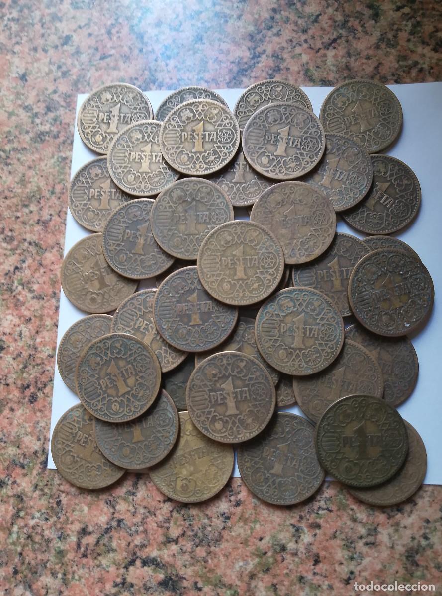 Monedas Franco: Pesetas 1944. Lote 39 monedas