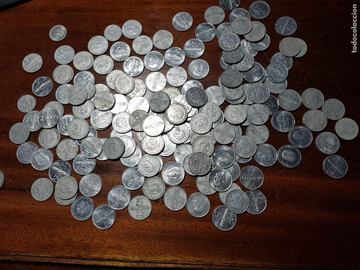 Monedas Franco: ESTADO ESPA&Ntilde;OL-160 MONEDAS DE 50 CENTIMOS-1966-VARIAS ESTRELLAS