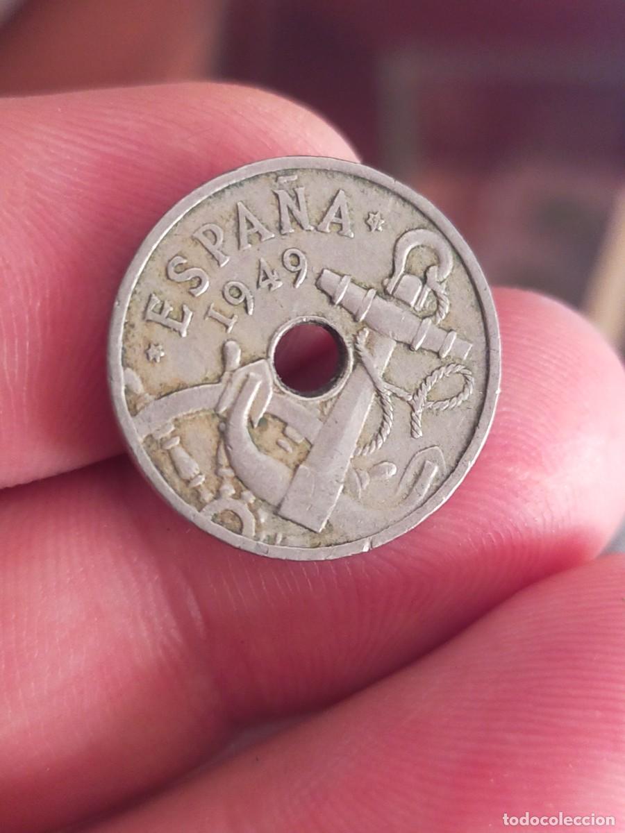 Monedas Franco: MONEDA 50 C&Eacute;NTIMOS ESTADO ESPA&Ntilde;OL 1949 ESTRELLA * 19 51 CINCUENTA BUENA CONSERVACION