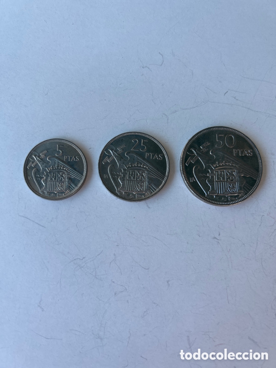Monedas Franco: Serie de I Exposici&oacute;n Iberoamericana de Numismatica y Medallistica