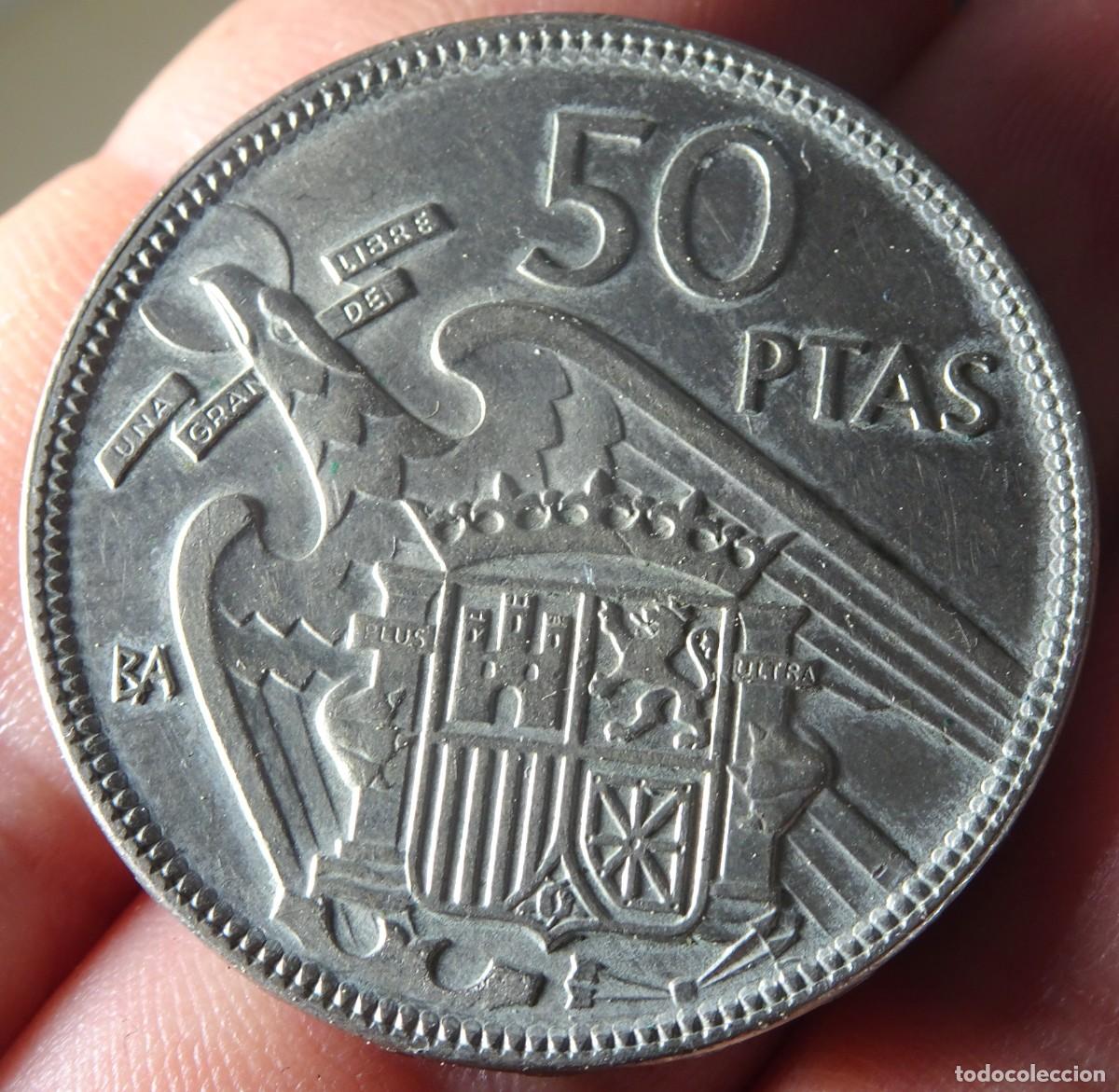 Monedas Franco: ANTIGUA MONEDA DE 50 PESETAS BA, 1957, VER FOTOS